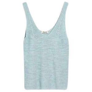 Madewell Light Blue Monterey Sweater Tank